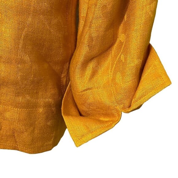 Jones New York Linen Jacket Size 6 Womens Jacket Orange Gold - Picture 7 of 10